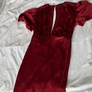 Express Backless Red Dress